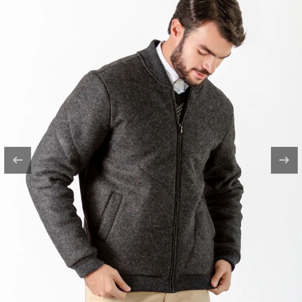 Alpaca baby bomber jacket. ANNTERAH.